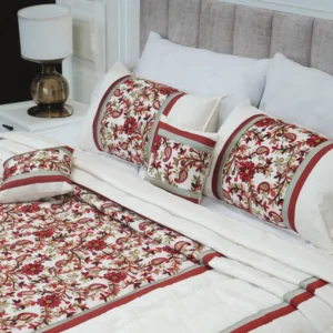 Matte Flower Aari Bed Linen